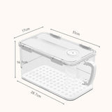 Maxbell Refrigerator Storage Box Refrigerator Organizer Bin for Restaurant Apartment White