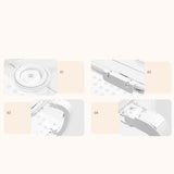 Maxbell Refrigerator Storage Box Refrigerator Organizer Bin for Restaurant Apartment White