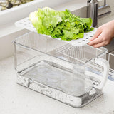 Maxbell Refrigerator Storage Box Refrigerator Organizer Bin for Restaurant Apartment White