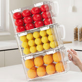 Maxbell Refrigerator Storage Box Refrigerator Organizer Bin for Restaurant Apartment White