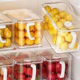 Maxbell Refrigerator Storage Box Refrigerator Organizer Bin for Restaurant Apartment White