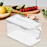 Maxbell Refrigerator Storage Box Refrigerator Organizer Bin for Restaurant Apartment White