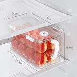 Maxbell Refrigerator Storage Box Refrigerator Organizer Bin for Restaurant Apartment White