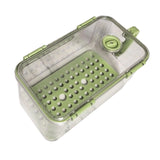 Maxbell Refrigerator Storage Box Refrigerator Organizer Bin for Restaurant Apartment Green