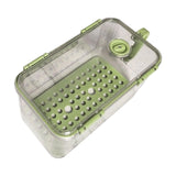 Maxbell Refrigerator Storage Box Refrigerator Organizer Bin for Restaurant Apartment Green
