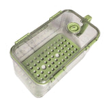 Maxbell Refrigerator Storage Box Refrigerator Organizer Bin for Restaurant Apartment Green