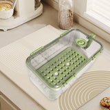 Maxbell Refrigerator Storage Box Refrigerator Organizer Bin for Restaurant Apartment Green