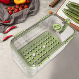 Maxbell Refrigerator Storage Box Refrigerator Organizer Bin for Restaurant Apartment Green