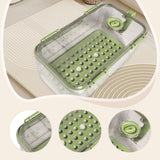 Maxbell Refrigerator Storage Box Refrigerator Organizer Bin for Restaurant Apartment Green