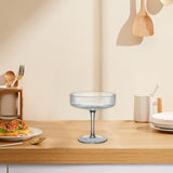 Maxbell Ribbed Coupe Glass Clear Elegant Reusable Drink Glass for Party Events Hotel