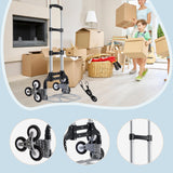 Maxbell Folding Hand Truck Adjustable Foldable Hand Cart for Warehousing Home Office