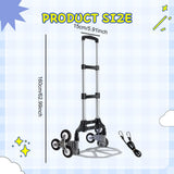 Maxbell Folding Hand Truck Adjustable Foldable Hand Cart for Warehousing Home Office