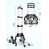 Maxbell Folding Hand Truck Adjustable Foldable Hand Cart for Warehousing Home Office