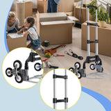 Maxbell Folding Hand Truck Adjustable Foldable Hand Cart for Warehousing Home Office