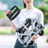 Maxbell Folding Hand Truck Adjustable Foldable Hand Cart for Warehousing Home Office