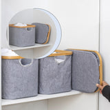 Maxbell Foldable Washing Basket without Lid Organiser for Living Room Apartment Dorm