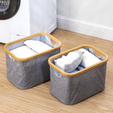 Maxbell Foldable Washing Basket without Lid Organiser for Living Room Apartment Dorm