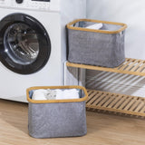 Maxbell Foldable Washing Basket without Lid Organiser for Living Room Apartment Dorm