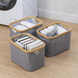 Maxbell Foldable Washing Basket without Lid Organiser for Living Room Apartment Dorm
