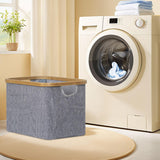 Maxbell Foldable Washing Basket without Lid Organiser for Living Room Apartment Dorm