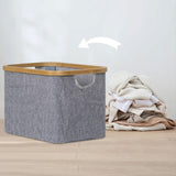 Maxbell Foldable Washing Basket without Lid Organiser for Living Room Apartment Dorm