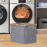 Maxbell Foldable Washing Basket without Lid Organiser for Living Room Apartment Dorm