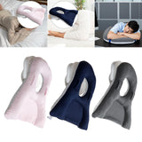 Maxbell Face Down Pillow Neck Support Multifunctional Soft Face Cushion Prone Pillow Gray