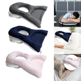 Maxbell Face Down Pillow Neck Support Multifunctional Soft Face Cushion Prone Pillow Gray