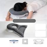 Maxbell Face Down Pillow Neck Support Multifunctional Soft Face Cushion Prone Pillow Gray