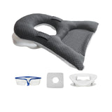 Maxbell Face Down Pillow Neck Support Multifunctional Soft Face Cushion Prone Pillow Gray