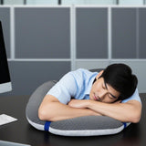 Maxbell Face Down Pillow Neck Support Multifunctional Soft Face Cushion Prone Pillow Gray