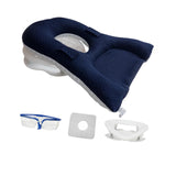 Maxbell Face Down Pillow Neck Support Multifunctional Soft Face Cushion Prone Pillow Navy