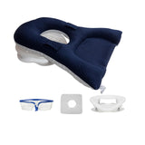 Maxbell Face Down Pillow Neck Support Multifunctional Soft Face Cushion Prone Pillow Navy