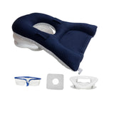 Maxbell Face Down Pillow Neck Support Multifunctional Soft Face Cushion Prone Pillow Navy