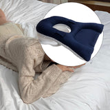 Maxbell Face Down Pillow Neck Support Multifunctional Soft Face Cushion Prone Pillow Navy