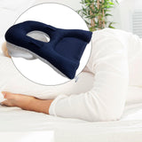 Maxbell Face Down Pillow Neck Support Multifunctional Soft Face Cushion Prone Pillow Navy