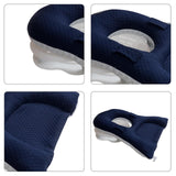 Maxbell Face Down Pillow Neck Support Multifunctional Soft Face Cushion Prone Pillow Navy