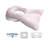 Maxbell Face Down Pillow Neck Support Multifunctional Soft Face Cushion Prone Pillow Pink