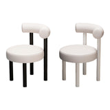 Maxbell Vanity Chair Modern with Backrest Comfortable for Dorm Living Room Apartment Black Leg