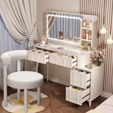 Maxbell Vanity Chair Modern with Backrest Comfortable for Dorm Living Room Apartment White Leg