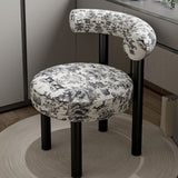 Maxbell Vanity Chair Stable Decoration Comfortable for Apartment Living Room Bedroom Black Leg