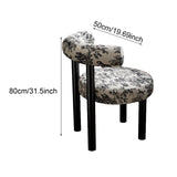 Maxbell Vanity Chair Stable Decoration Comfortable for Apartment Living Room Bedroom Black Leg