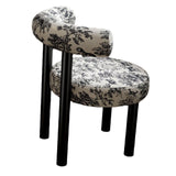 Maxbell Vanity Chair Stable Decoration Comfortable for Apartment Living Room Bedroom Black Leg