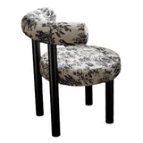 Maxbell Vanity Chair Stable Decoration Comfortable for Apartment Living Room Bedroom Black Leg