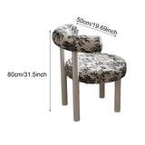 Maxbell Vanity Chair Stable Decoration Comfortable for Apartment Living Room Bedroom White Leg