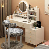 Maxbell Vanity Chair Stable Decoration Comfortable for Apartment Living Room Bedroom White Leg