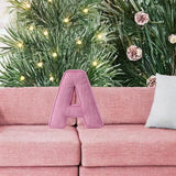Maxbell Letter Plush Pillow Ornament Educational Plush Toy for Couch Bed Letter A