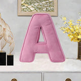 Maxbell Letter Plush Pillow Ornament Educational Plush Toy for Couch Bed Letter A