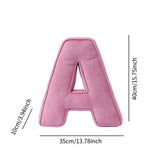 Maxbell Letter Plush Pillow Ornament Educational Plush Toy for Couch Bed Letter A