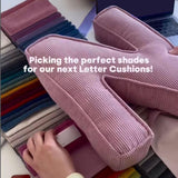 Maxbell Letter Plush Pillow Ornament Educational Plush Toy for Couch Bed Letter A